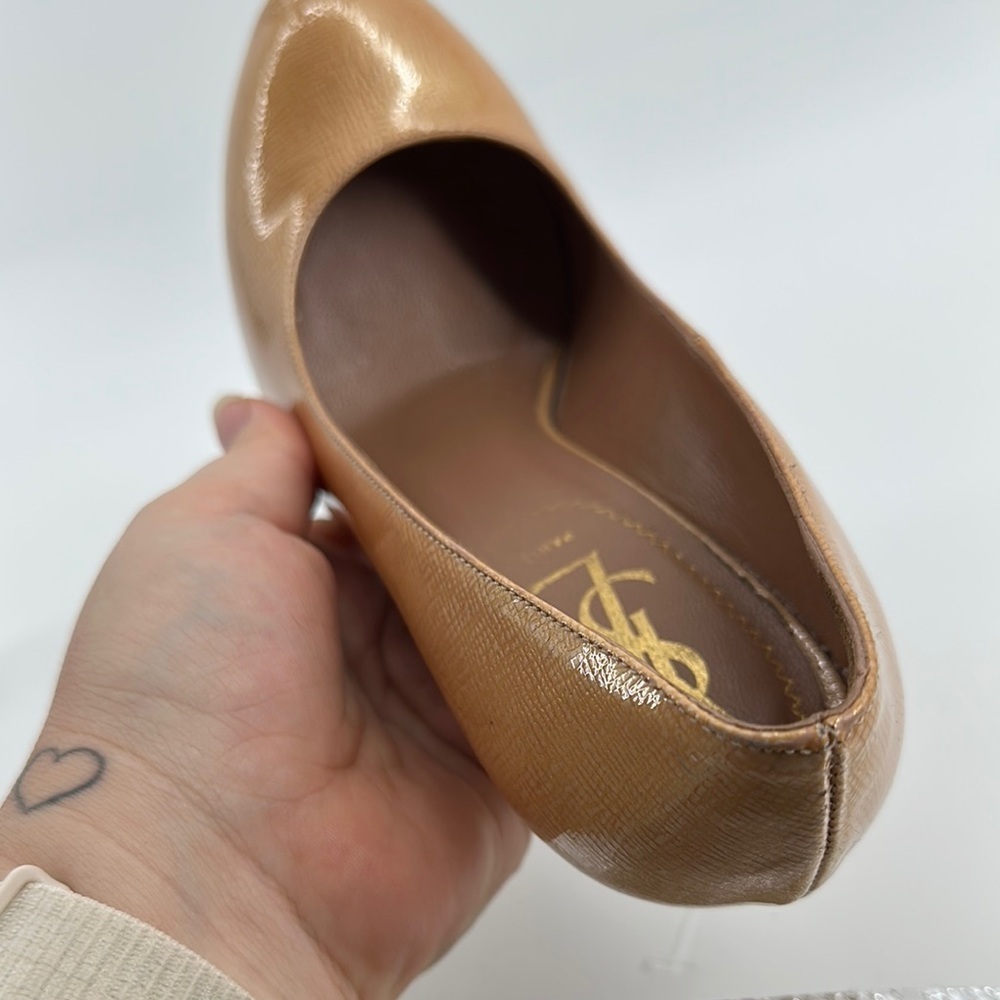 Yves Saint Laurent Tan Stiletto Heels with Platform Size 35.5 - Picture 9 of 13